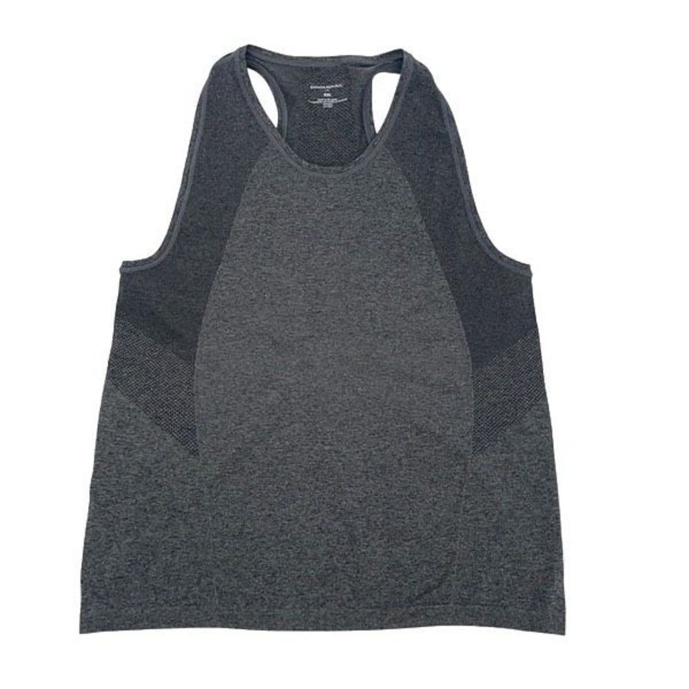 Banana Republic Womens Round Neck Racerback Cut Tank Top Heather Gray‎ Size XXL